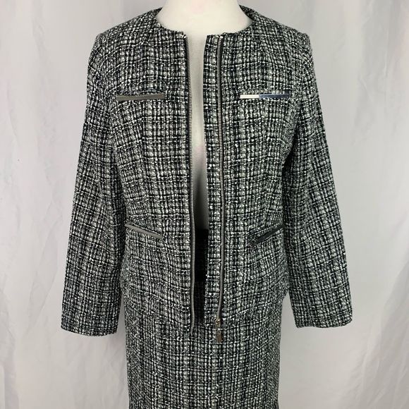 Premize Petite Blazer and Skirt Set - Picture 3 of 10